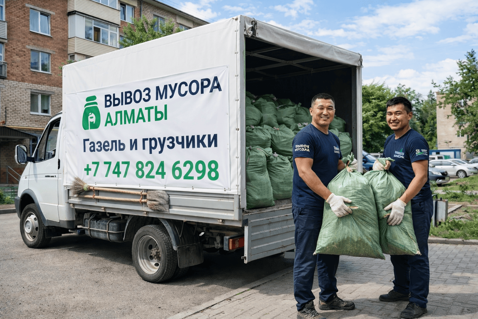 вывоз мусора в алматы